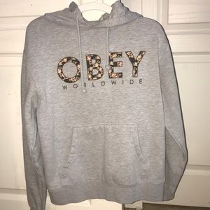 Obey Gray Hoodie